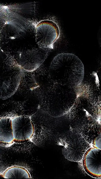 A cover of "visualsvvitch" cluster. The owner is xrkiira. The cluster description is "night sky, deep sea, aliens, raves ". The cluster consists of 52 elements.