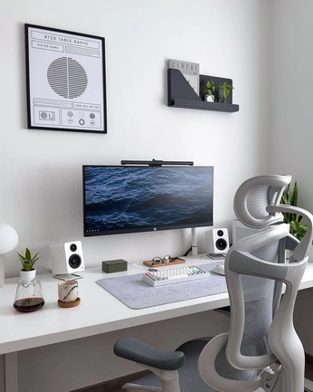 A cover of "desk setups" cluster. The owner is rishij. The cluster consists of 8 elements.