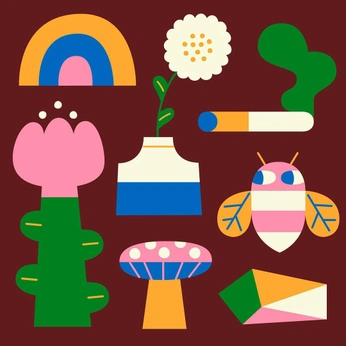 A cover of "Graphics" cluster. The owner is ionagraphics. The cluster consists of 7 elements.