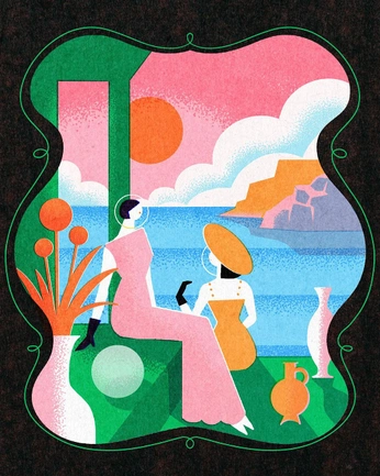 A cover of "Illustrations" cluster. The owner is jon.immanuel. The cluster consists of 12 elements.