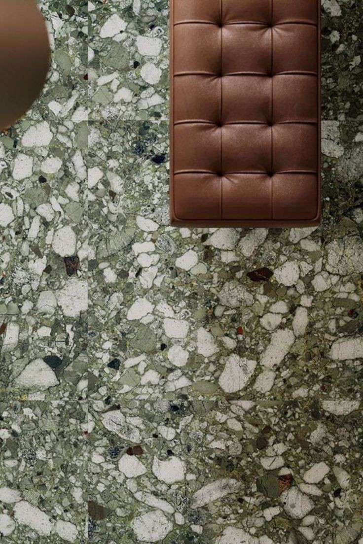 Venistone Emerald porcelain tile by Ceramica Sant'Agostino.