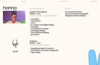 A cover of "Portfolio of designers" cluster. The owner is medzok. The cluster consists of 2 elements.