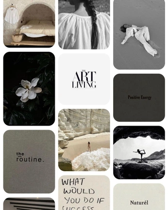 A cover of "moodboard for posts" cluster. The owner is drikko. The cluster consists of 17 elements.