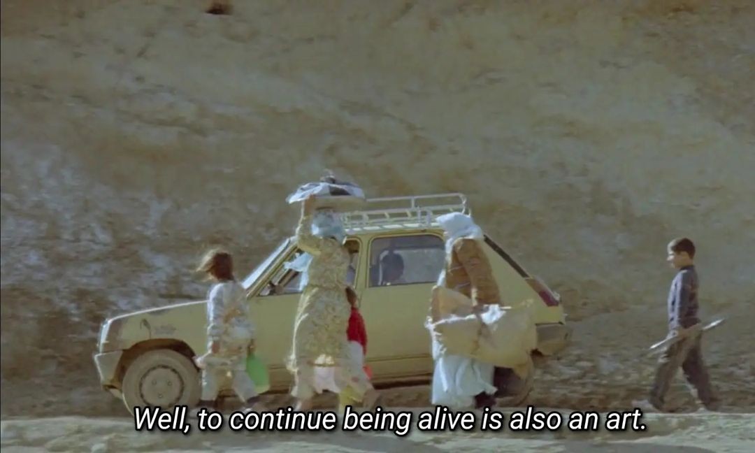 A still from the 1992 film Life, and Nothing More... directed by Abbas Kiarostami.
