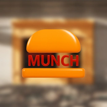 A cover of "Munch" cluster. The owner is marianoperezarts. The cluster description is "Branding for a food and beverage restaurant.  ". The cluster consists of 15 elements.
