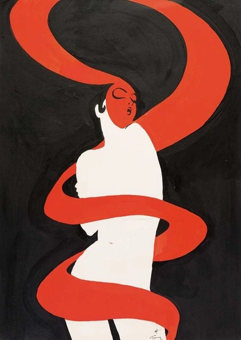 A cover of "Illustration Inspo" cluster. The owner is minhtran123. The cluster consists of 12 elements.