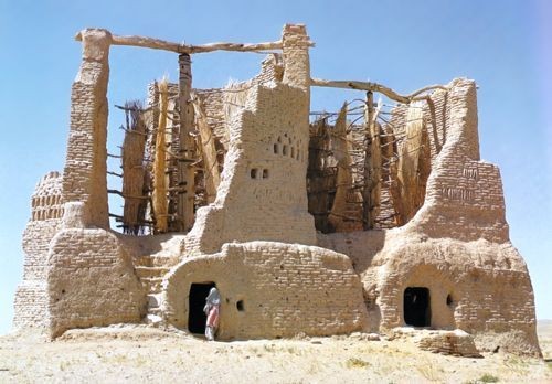The 7th-century vertical-axis Windmills of Nashtifan in Iran.
