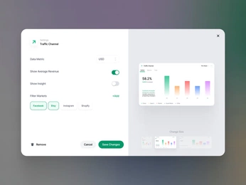 A cover of "SIMPLIFIED UI" cluster. The owner is sybilroberts. The cluster consists of 35 elements.