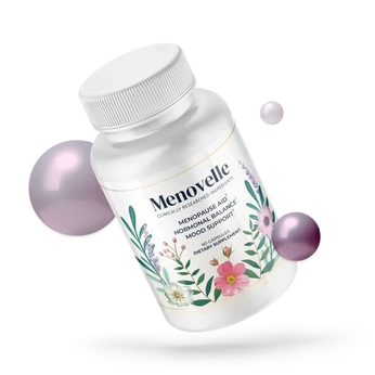 A cover of "Menovelle Australia" cluster. The owner is naturalsuplement. The cluster description is "See here Menovelle Australia Review. A natural hot flash supplement.". The cluster consists of 3 elements.