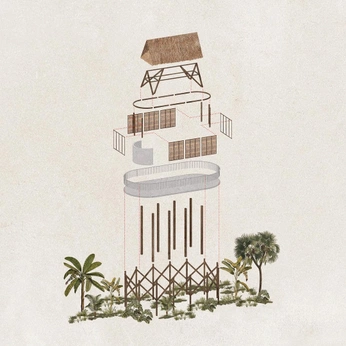 A cover of "Arquitectura ilustracion" cluster. The owner is italiah. The cluster consists of 1 element.