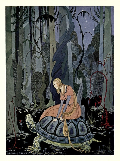 An image added by cosmos on Jul 11, 2024. May present: virginia frances sterrett illustrations, old french fairy tales, illustration, art, fairy tale.