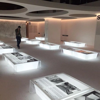 A cover of "EXHIBITIONS" cluster. The owner is adejanon. The cluster consists of 3 elements.