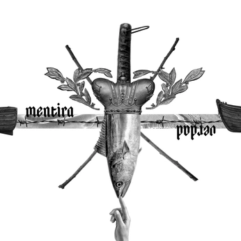 A cover of "kinkimena" cluster. The owner is kinkimena. The cluster description is "Aquí una selección de mis trabajos y proyectos visuales.". The cluster consists of 76 elements.