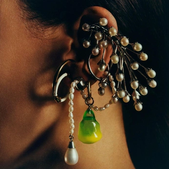 A cover of "Earrings" cluster. The owner is ju. The cluster consists of 8 elements.