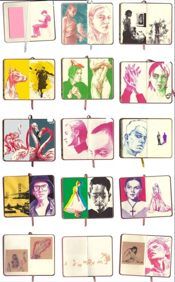 A cover of "Art journals" cluster. The owner is thelmaswallow. The cluster consists of 9 elements.