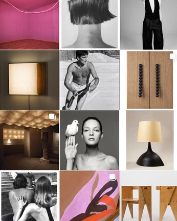 A cover of "Mood Board" cluster. The owner is karinap. The cluster consists of 54 elements.