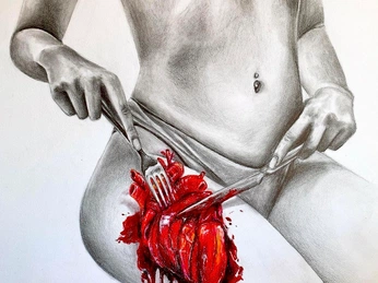 A cover of "creations" cluster. The owner is minkfiction. The cluster description is "by me". The cluster consists of 26 elements.