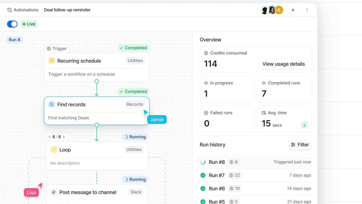 Automation Dashboard (@bigwolf) / Cosmos