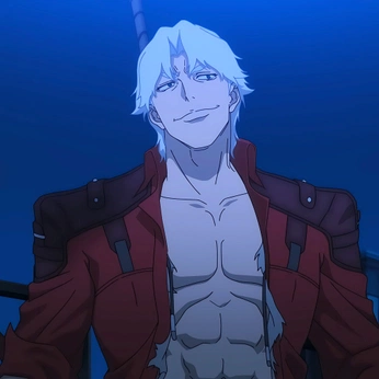 A cover of "Dante Devil May Cry" cluster. The owner is glitterxqueen. The cluster consists of 54 elements.