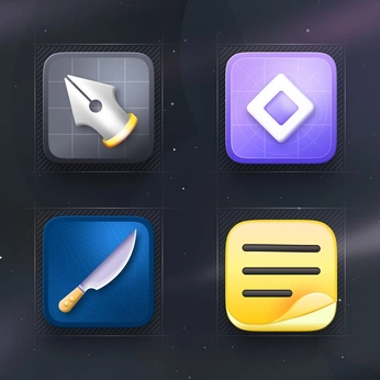 A cover of "Icons & Illustrations" cluster. The owner is gorolmartin. The cluster consists of 15 elements.