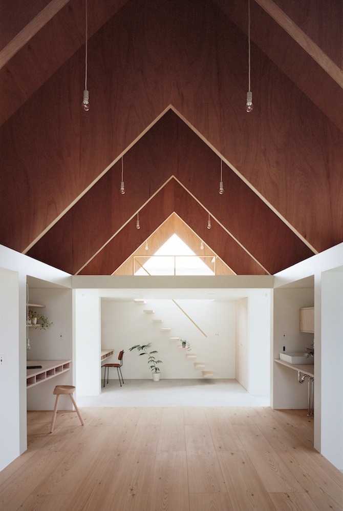 Interior of Koya No Sumika in Yaizu, Japan, designed by mA-style architects. Photo by Kai Nakamura.