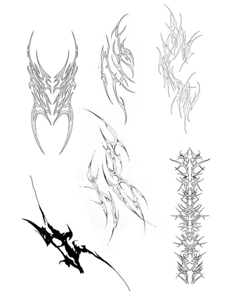 A cover of "Tattoos" cluster. The owner is ziadkeshk. The cluster consists of 6 elements.