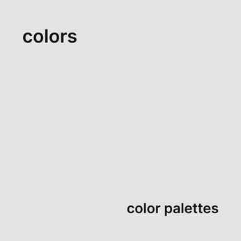 A cover of "Colors" cluster. The owner is prostiakovart. The cluster description is "Цветовые палитры". The cluster consists of 74 elements.