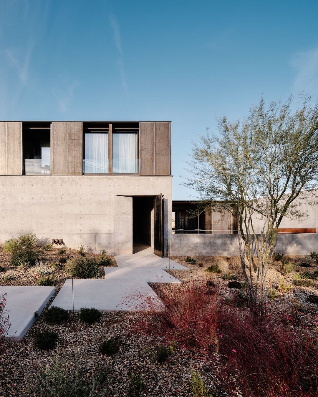 Red Rock House in Nevada, designed by Faulkner Architects. Photo by Joe Fletcher.