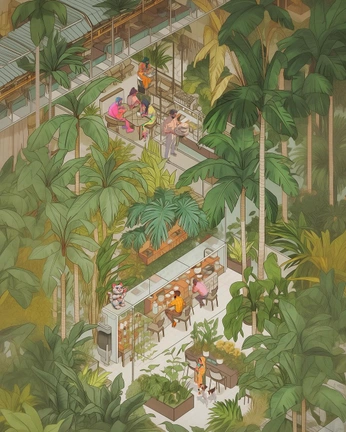 A cover of "Illustration" cluster. The owner is danipinegreen. The cluster consists of 5 elements.