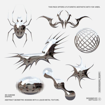 A cover of "CHROME METALLICA" cluster. The owner is studio2am. The cluster consists of 24 elements.