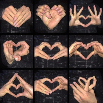 A cover of "hands" cluster. The owner is cat.person. The cluster consists of 3 elements.