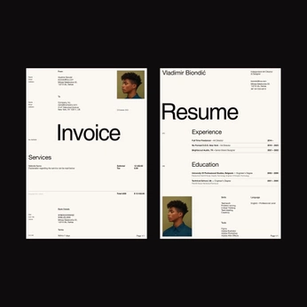 A cover of "CV  +  Portfolio" cluster. The owner is leighwilliams. The cluster consists of 19 elements.