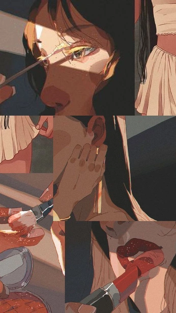 A cover of "makeup" cluster. The owner is mzatemnennya. The cluster consists of 19 elements.