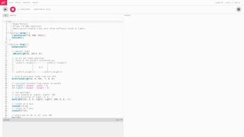 A cover of "p5js" cluster. The owner is belleduffner. The cluster description is "unique explorations of raw javascript projects". The cluster consists of 36 elements.
