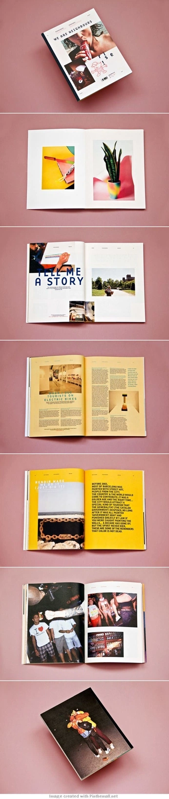 A cover of "Magazine design" cluster. The owner is cjwfd. The cluster consists of 4 elements.