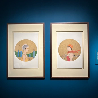 A cover of "🪩" cluster. The owner is 6161251. The cluster description is "art that moves me". The cluster consists of 44 elements.