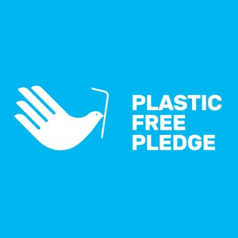 A cover of "Plastic Free Pledge" cluster. The owner is veryownstudio. The cluster description is "https://veryownstudio.com/project/plastic-free-pledge/". The cluster consists of 9 elements.