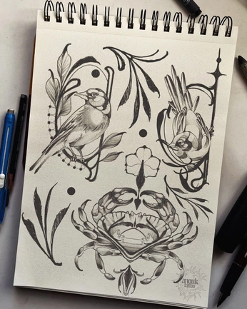 A cover of "Tattoo Portfolio" cluster. The owner is ashmez. The cluster consists of 61 elements.