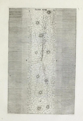 Imaginary Section of an “artificial Horizon of a Globe”, with “all the stars scattered promiscuously”.