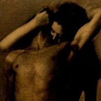 A cover of "Crimson yearning" cluster. The owner is partish. The cluster description is "A smoldering glance, where desire writes its verses in silence.". The cluster consists of 18 elements.