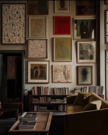 A cover of "Wall Art Gallery Inspo" cluster. The owner is btcsugardaddy. The cluster consists of 17 elements.