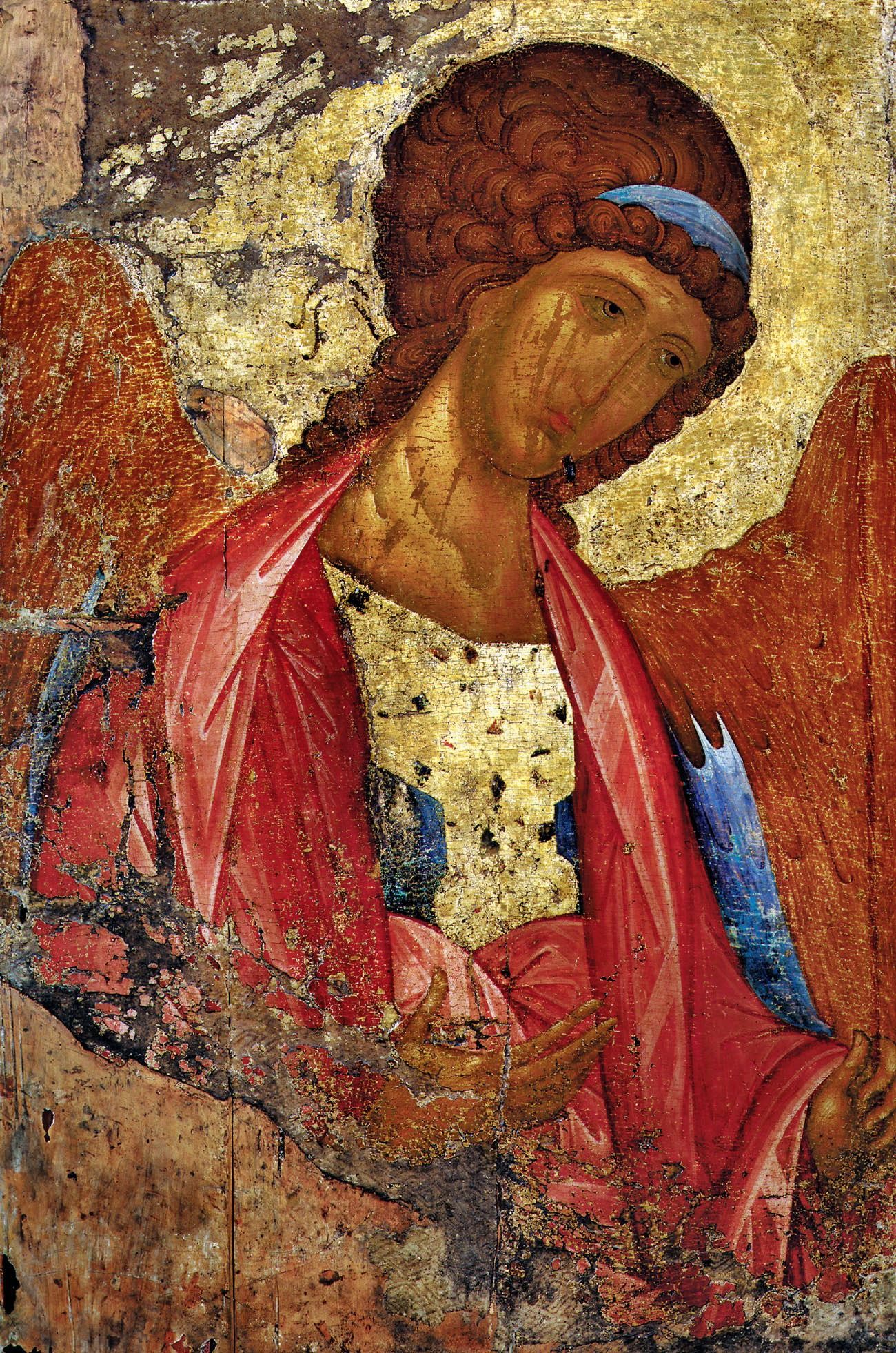 The Archangel Michael, an icon painted by Andrei Rublev circa 1408, held in the State Tretyakov Gallery.