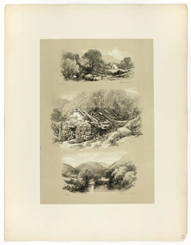 Pandy Mill, Church Pool, and one other subject, from Picturesque Selections