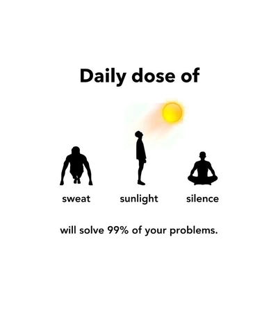 An image uploaded by vladoustinov on Oct 20, 2024. May present: daily dose of sweat silence sun.