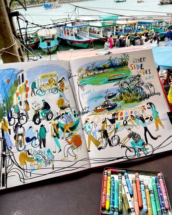 A cover of "Sketchbook" cluster. The owner is thinkabit. The cluster consists of 9 elements.