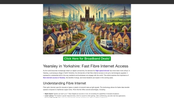 A cover of "Yearsley Gigabit Fibre" cluster. The owner is savedimages. The cluster description is "Yearsley Full Fibre Gigabit Broadband Deals.". The cluster consists of 1 element.