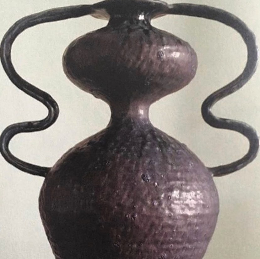 Gemini, a ceramic sculpture by Peter Schlesinger.