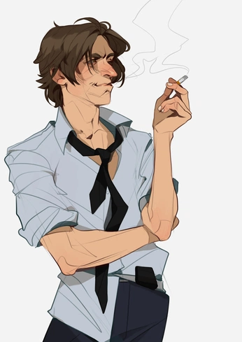 A cover of "Poses - Smoking" cluster. The owner is sourgrapefruit. The cluster consists of 13 elements.