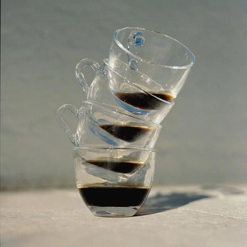 A cover of "stream coffee — july'25" cluster. The owner is sens.strategy. The cluster description is "creative concept". The cluster consists of 34 elements.