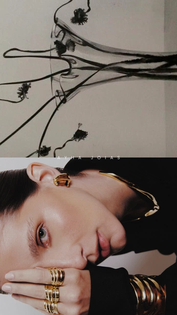 A cover of "my work" cluster. The owner is monamarinho. The cluster description is "creative direction, styling". The cluster consists of 50 elements.